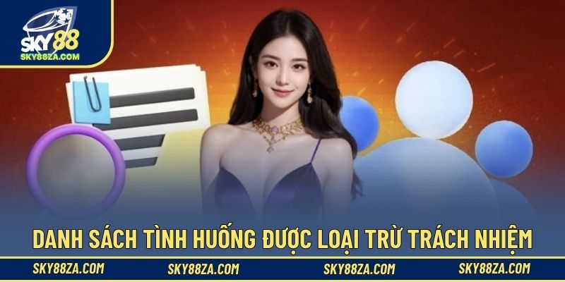 Danh sách tình huống được loại trừ trách nhiệm